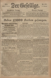 Der Gesellige, Nr. 277, Freitag, 26. November 1915