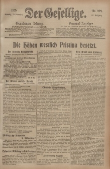 Der Gesellige, Nr. 279, Sonntag, 28. November 1915