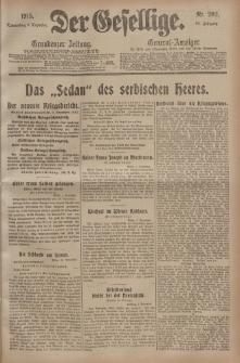Der Gesellige, Nr. 282, Donnerstag, 2. Dezember 1915