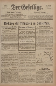 Der Gesellige, Nr. 287, Mittwoch, 8. Dezember 1915