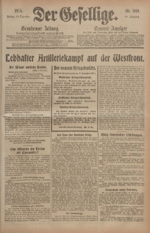 Der Gesellige, Nr. 289, Freitag, 10. Dezember 1915