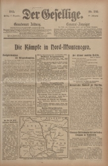 Der Gesellige, Nr. 295, Freitag, 17. Dezember 1915
