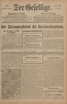 Der Gesellige, Nr. 299, Mittwoch, 22. Dezember 1915