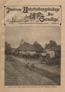 Illustrierte Unterhaltungsbeilage "Der Gesellige", 40. Woche, Jahrgang 1915