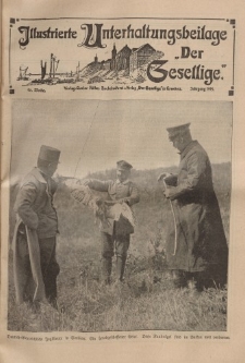 Illustrierte Unterhaltungsbeilage "Der Gesellige", 46. Woche, Jahrgang 1915
