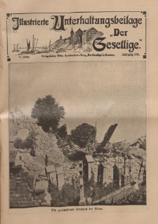 Illustrierte Unterhaltungsbeilage "Der Gesellige", 47. Woche, Jahrgang 1915