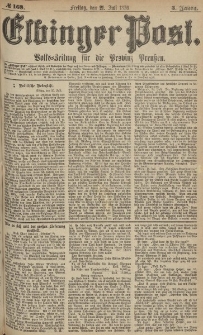 Elbinger Post, Nr.168 Freitag 21 Juli 1876, 3 Jh