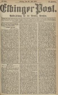 Elbinger Post, Nr.174 Freitag 28 Juli 1876, 3 Jh