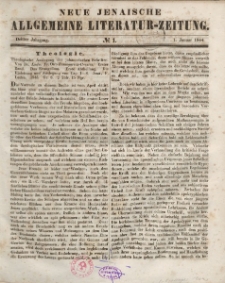 Neue Jenaische Allgemeine Literatur-Zeitung. Januar - Juni 1844.