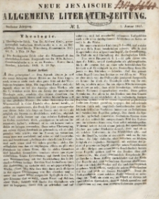Neue Jenaische Allgemeine Literatur-Zeitung. Januar - Juni 1847.