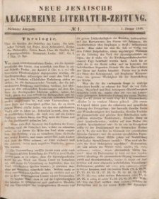 Neue Jenaische Allgemeine Literatur-Zeitung. Januar - Juni 1848.