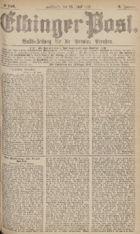 Elbinger Post, Nr.148 Mittwoch 28 Juni 1876, 3 Jh