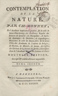 Contemplation de la nature […] Tome second