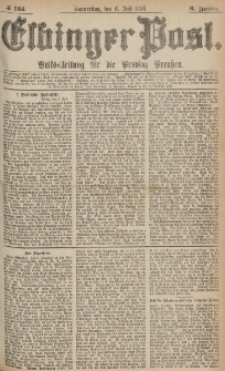 Elbinger Post, Nr.155 Donnerstag 6 Juli 1876, 3 Jh