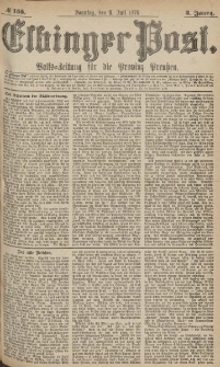 Elbinger Post, Nr.158 Sonntag 9 Juli 1876, 3 Jh