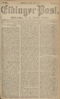 Elbinger Post, Nr.160 Mittwoch 12 Juli 1876, 3 Jh