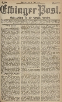 Elbinger Post, Nr.164 Sonntag 16 Juli 1876, 3 Jh