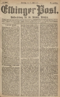 Elbinger Post, Nr.107 Sonntag 7 Mai 1876, 3 Jh
