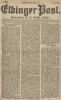 Elbinger Post, Nr.108 Dienstag 9 Mai 1876, 3 Jh