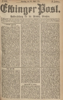 Elbinger Post, Nr.113 Dienstag 16 Mai 1876, 3 Jh