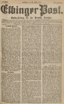Elbinger Post, Nr.116 Freitag 19 Mai 1876, 3 Jh