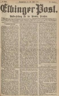 Elbinger Post, Nr.117 Sonnabend 20 Mai 1876, 3 Jh