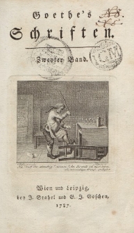 Goethe’s Schriften. Zweyter Band