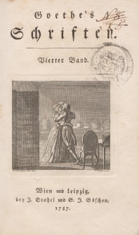 Goethe’s Schriften. Vierter Band
