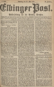 Elbinger Post, Nr.123 Sonntag 28 Mai 1876, 3 Jh