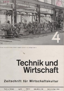 Technik und Wirtschaft, Heft 4