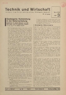 Technik und Wirtschaft, Heft 3
