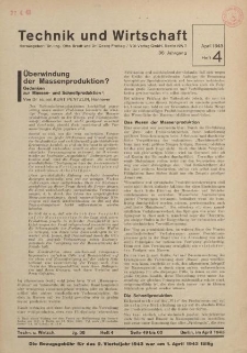 Technik und Wirtschaft, Heft 4
