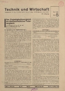 Technik und Wirtschaft, Heft 5