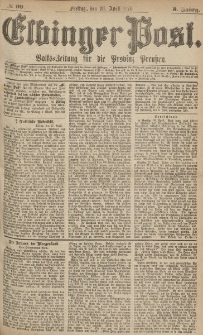 Elbinger Post, Nr.99 Freitag 28 April 1876, 3 Jh