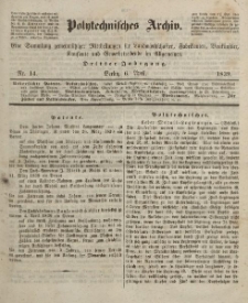 Polytechnisches Archiv, Dritter Jahrgang, nr.14