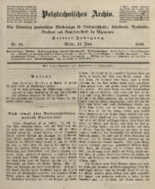 Polytechnisches Archiv, Dritter Jahrgang, Nr.24