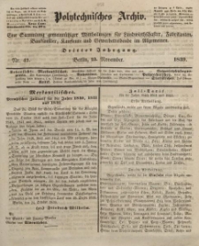 Polytechnisches Archiv, Dritter Jahrgang, Nr.47
