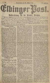 Elbinger Post, Nr.72 Sonnabend 25 März 1876, 3 Jh