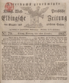Elbingsche Zeitung, No. 79 Montag, 1 Oktober 1827