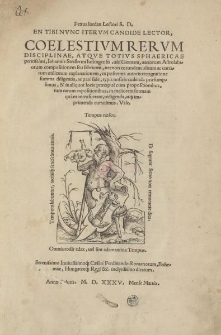 Petrus Iordan Lectori S.D. en tibi nvnc itervm candide lector, coelestivm rervm disciplinae, atqve totivs sphaericae peritissimi, Iohannis Staeflerini [...] uariorum astrolabiorium compositionem seu fabricam [...]
