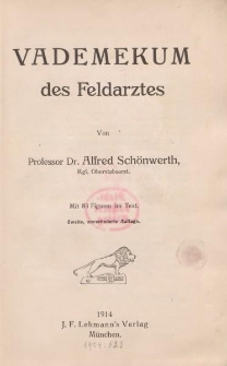 Vademekum des Feldarztes