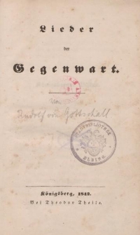 Lieder der Gegenwart