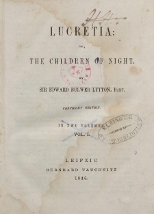 Lucretia: or, The Children of Night