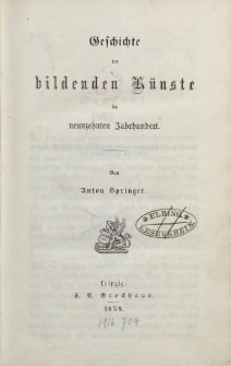 Geschichte der bildenden Künste im neunzehnten Jahrhundert