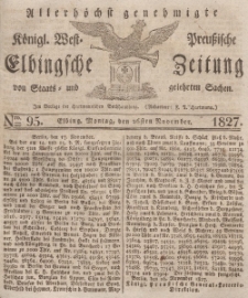 Elbingsche Zeitung, No. 95 Montag, 26 November 1827