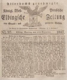 Elbingsche Zeitung, No. 97 Montag, 3 Dezember 1827