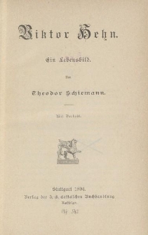 Viktor Hehn. Ein Lebensbild