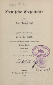 Deutsche Geschichte […] Fünfter Band. Zweite Hälfte