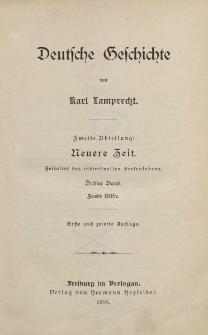 Deutsche Geschichte […] Siebenter Band. Zweite Hälfte