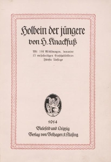Holbein der jüngere von H. Knackfuß